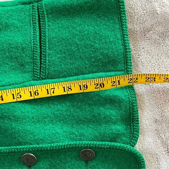 Original Boos 100% New Wool Kelly Green Button Up Cardigan Jacket Euro 42 US 8 - Picture 15 of 15